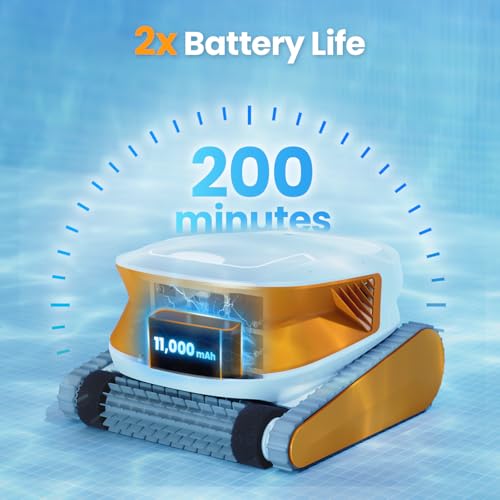 Poolmate-Hydro-3-Robotic-Pool-Cleaner-for-IngroundAbove-Ground-Pools-150W-Cordless-Pool-Vacuum-Max-200min-Runtime-41L-Filter-Basket-Auto-WaterlineWall-Cleaning-Max-1076-sqft-Coverage-2024 Poolmate Hydro 3 Robotic Pool Cleaner for IngroundAbove Ground Pools 150W Cordless Pool Vacuum Max 200min Runtime 41L Filter Basket Auto WaterlineWall Cleaning Max 1076 sqft Coverage 2024