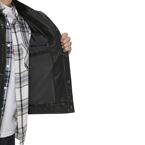 Image of Levi's Men's Faux Leather Classic Trucker Jacket