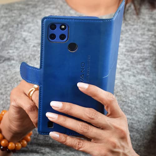 Image of KIVANO Compatible with Oppo A54 Flip Cover | Leather Finish | Inside Pockets & Inbuilt Stand | Shockproof Wallet Style Magnetic Closure Back Cover Case