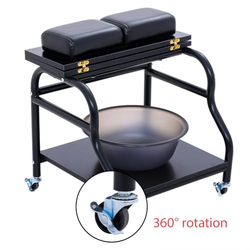 Carrito de pedicure portátil con doble capa y ruedas miniatura 6