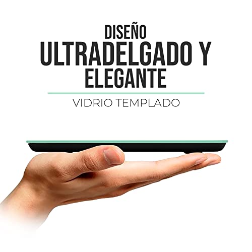 Balança Touch Digital de Cozinha RHINO BACRI-5M, 5Kg / 1g, vidro temperado, Alta Resistência