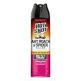 Hot Shot Ant, Roach And Spider Killer, 17.5 Ounces, Fresh Floral Formula Kills Ants, Roaches, Spiders And Other Listed Insects On Contact