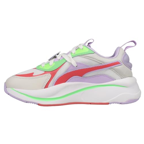 Image of PUMA Women's RS-Curve IDW White /Nimbus Cloud /Sun Kissed Coral Shoes 38228201, 7.5