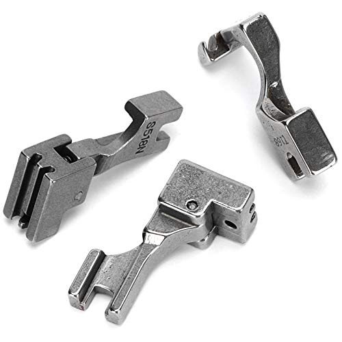 3Pcs Zipper Presser Calcador para Máquina de Coser miniatura 6