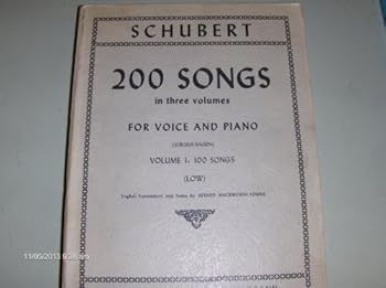 Paperback Schubert, 200 Songs in Three Volumes, Volume I Book