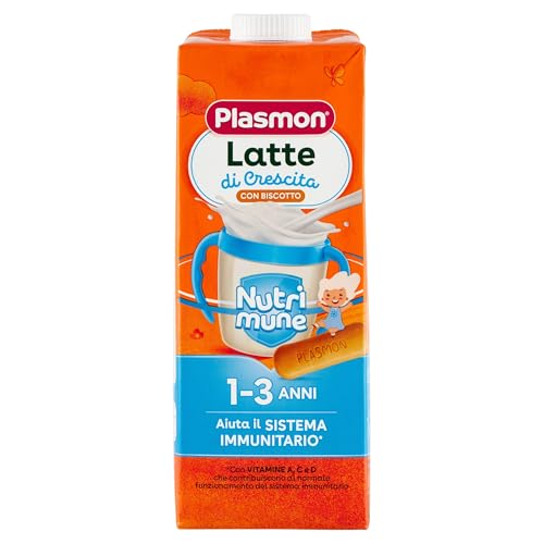 Plasmon Latte Nutrimune Liquido 12-36 Mesi Biscotto - 1 L (6 Pezzi)