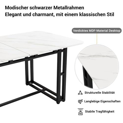 Table gain de place 120 cm avec pieds métal pour petits espaces - 4