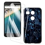 OAGELIM 2 Pezzi Pellicola Protettiva + Custodia Compatibile con LG Nexus 5X (5.2 pollice) ...