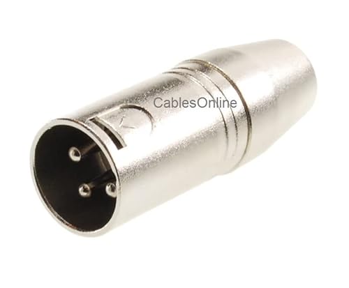 CablesOnline XLR 3ピンオス - 3.5mm (1/8インチ) TRS メス バランスオーディオアダプター AV-A77