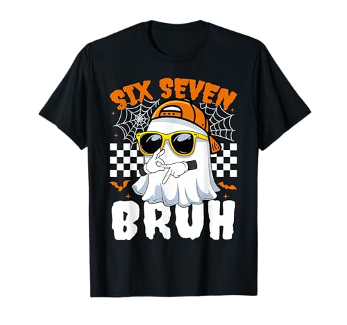 Bruh 67 Halloween Funny Six Seven Meme Brainrot Ghost Kids