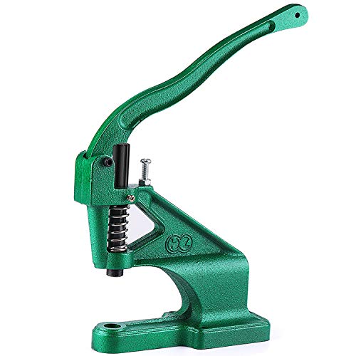 Flexzion Heavy Duty Grommet Machine Hand Press Kit Tool for Banners w/ 3 Dies Set (#0#2#4) & 900 Grommets Eyelet, Hole Making Equipment for Belts Flags Apparels Bags Curtains Tents