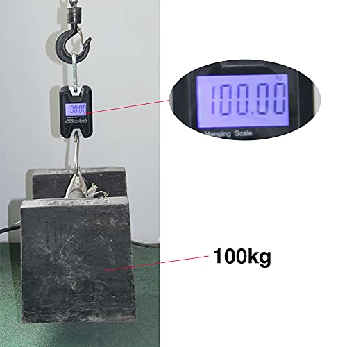 Báscula Electrónica Portátil de Gancho 100KG con Pantalla LCD miniatura 4