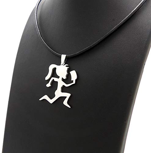 GWOOD Juggalette Pendant with 18 Inch Cord Necklace Silver Color4