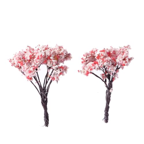 GALPADA Microadorno para Árbol 10 Piezas, Simulación de Árbol Miniatura en Metal y Plástico, Decoración Artesanal para Plantas Suculentas, Accesorios DIY para Hogar y Jardín