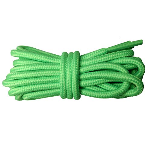Goodlace 71Inch Round Shoealces Shoe Laces Shoestrings of Polester Apple Green