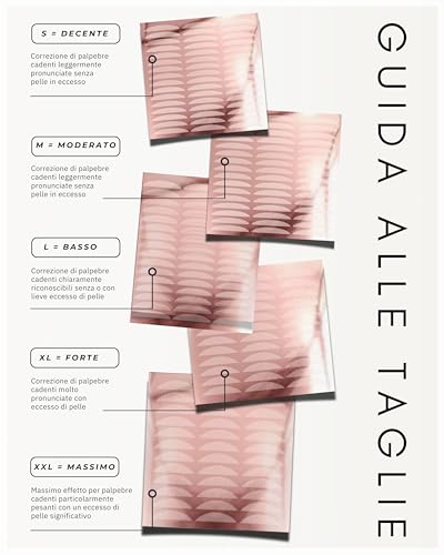 BOTÉ 144 strisce per sollevamento palpebra invisibili & traspiranti (XL) - strisce adesive palpebre per un sguardo fresco, adesivi per palpebre cadenti, strisce palpebre cadenti invisibili, tape lift - 3