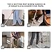 MALUGOGO Replacement Mop Handle Rod Set 4-Section Stainless Steel Mop Pole Red Plastic Threaded Connector Floor Cleaning Industrial Use