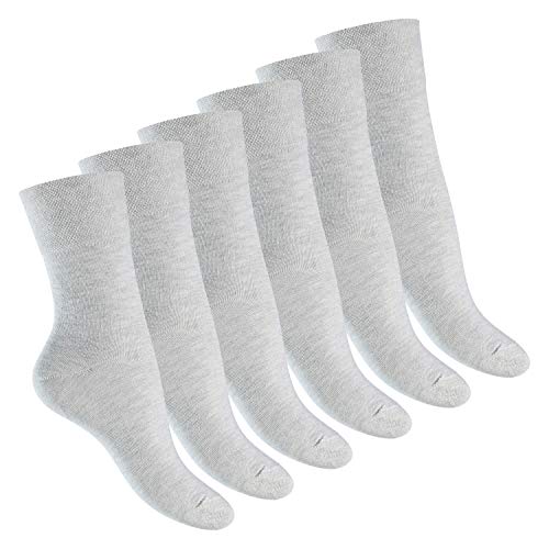 Preisvergleich Produktbild Footstar Damen Gesundheitssocken (6 Paar), Nahtfreie Diabetikersocken - Ecru 39-42
