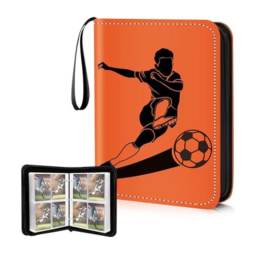 Zuzer Album Cartas,900 Cartas Carpeta Cartas Album Cromos,Álbum de Cartas de Fútbol para Tarjetas de Tamaño Estándar