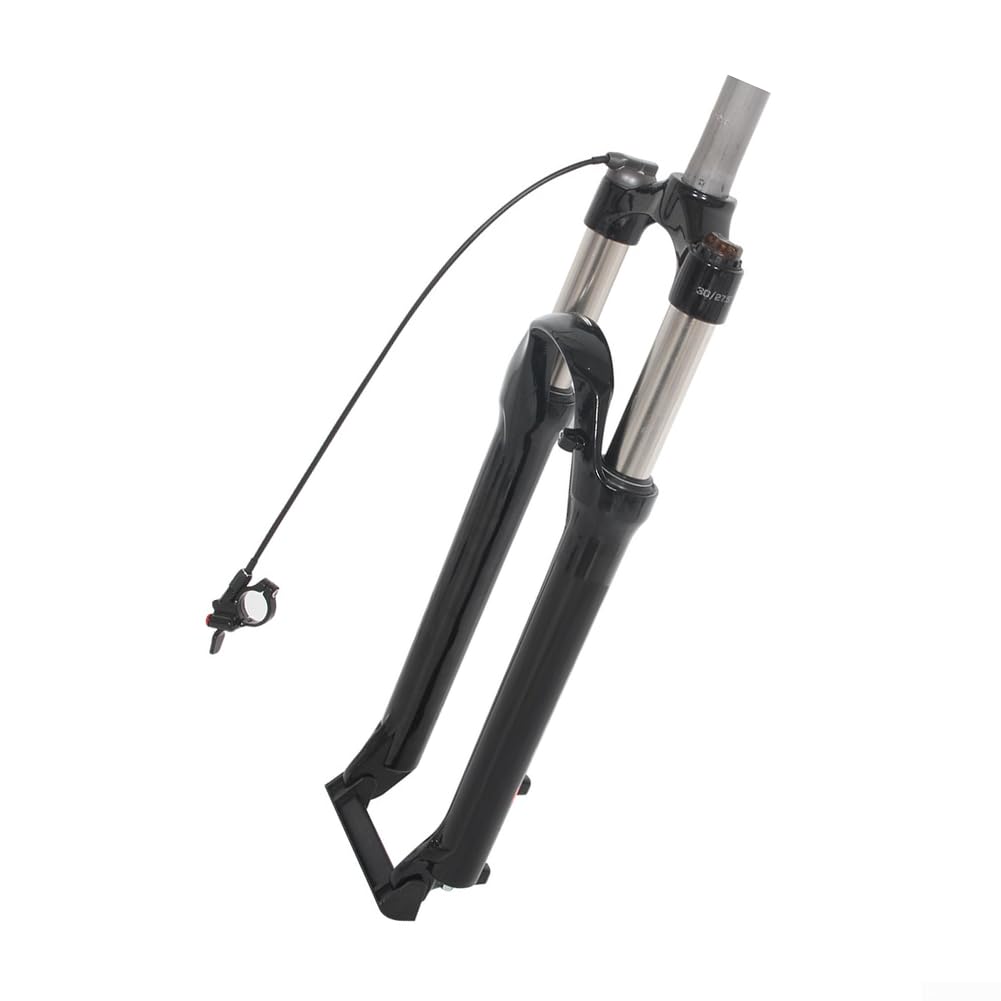 HaloModora Aluminum Alloy Bicycle Front Fork with Hydraulic Lockout, Smooth Suspension Upgrade for Mountain Biking Adventures(29 inches Light gray)