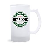 Jarra de Cerveza Personalizada – Regalo Original para Hombre y Mujer – Ideal para el Día del Padre y Ocasiones Especiales – Cristal Mate – 500 ml