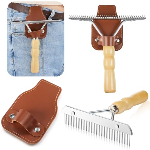 Blulu 1 Set Cattle Show Comb Brush Holder Livestock Supplies for Cattle Horse Grooming Brush Show Comb with...