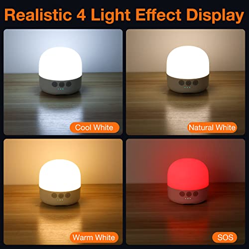 Camping Lantern, Siivton Portable Tent Light & 6400Mah Power Bank , Up To 150H Running Time, Led Camping Tent Light - 4 Light Modes,For Camping Hiking Fishing Outdoor #TOP4