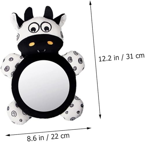 Miniatura 2 de Toyvian Espejo de asiento trasero para espejo retrovisor de coche para seguridad del bebé lindo en forma de vaca inastillable asiento de coche