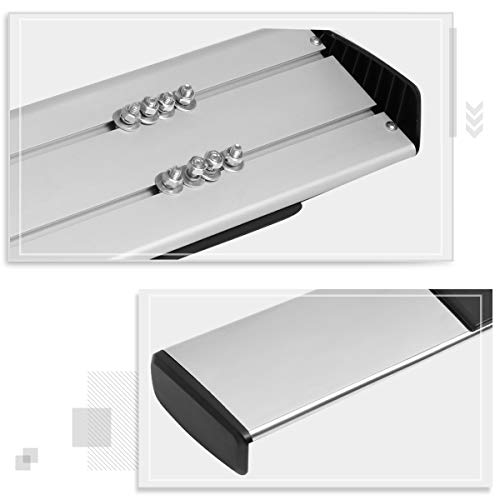 Estribos laterales de aluminio 6 pulgadas plata miniatura 5