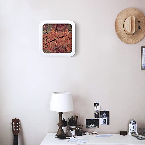 Pendule Murale Silencieuse Fleur Moderne 26cm horloge silencieuse pour maison et école
