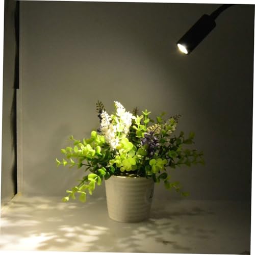 Foco de pared LED industrial Mobestech de aluminio negro con cuello de cisne orientable de 3w 3