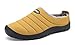 Gaatpot Unisex Adulto Invierno Zapatillas de Casa Antideslizantes Cálido Fluff Pantuflas Zapatos de Casa Interior Suave Algodón Zapatilla Amarillo 40EU