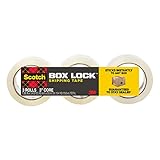 3m scotchlok connectors ug  3M Box Lock Cinta de embalaje de envío escocés: 1.88 in. x 54.6 yds. (Claro) / 3-paquete