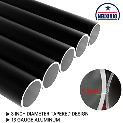 Nelxinjo Heavy Duty 25Ft Flag Pole With Embroidered Stars 3X5 American Flag-13 Gauge Extra Thick Aluminum Flagpole Kit For House Yard Commercial Residential #TOP2