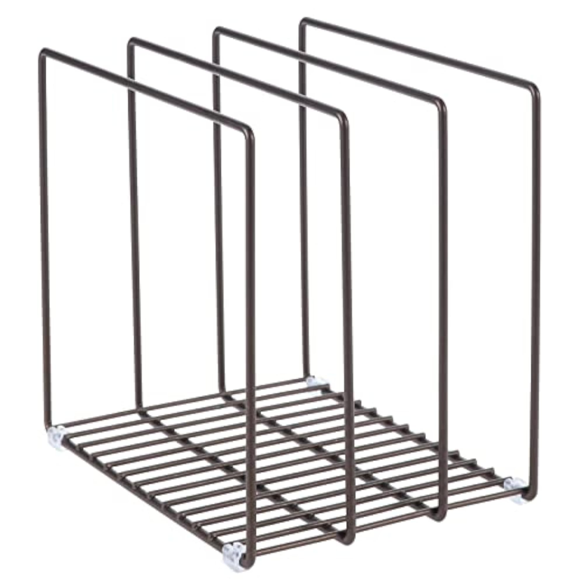Metal Wire Organizer Rack for Kitchen Cabinet, Bronze