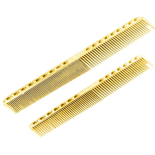 Pack de 2 Peines Fino Acero Inoxidable Color Dorado miniatura 1