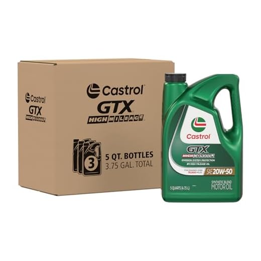 Castrol GTX High Mileage 20W-50 Motor Oil