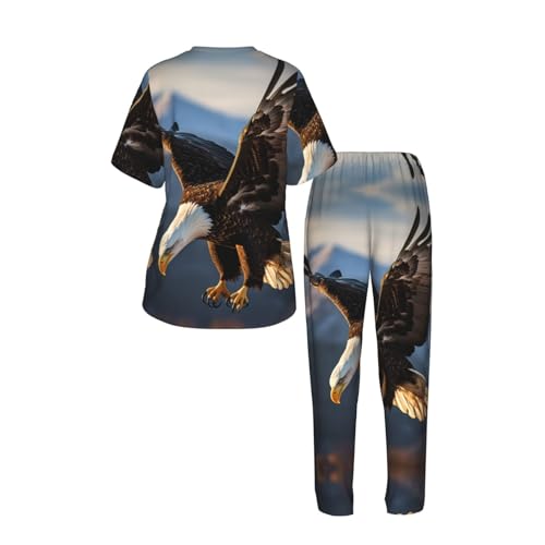 Pijama de mujer con diseño de águila confeccionado para noches confortables de alta calidad 5