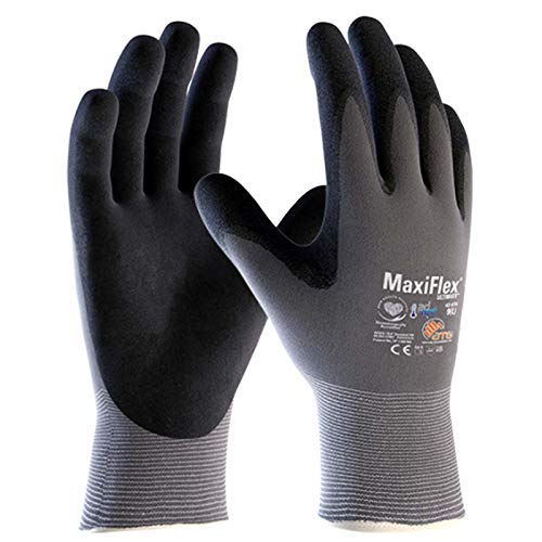 ATG MaxiFlex Ultimate 34-874 - Guantes de trabajo (espuma de nitrilo, talla L/9)