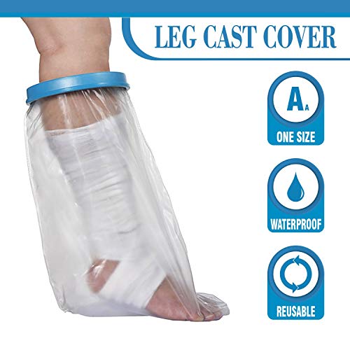 Waterproof Leg Cast Cover for Showering ~ Covers for Leg and Foot Surgeries