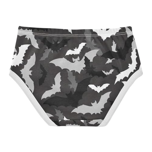Toddler Panties, Bats Black Girls Underwear Cotton, 2T–8 Years2