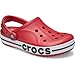Crocs Unisex-Adult Bayaband Clogs, Pepper/Navy, 8 Men/10 Women