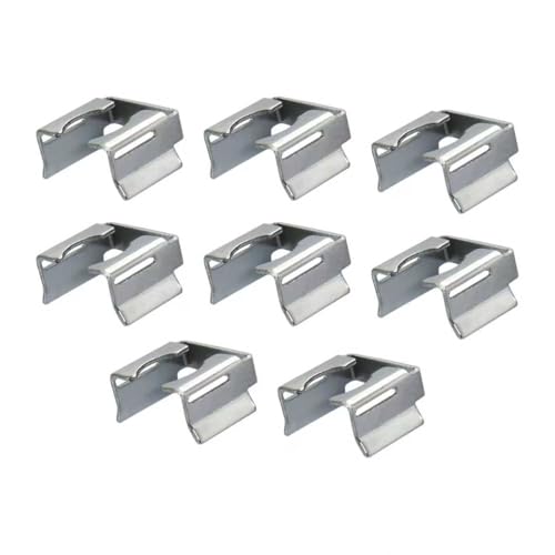 8Pack 89017372 Fuel Injector Retaining Clips Metal Fuel Rail Clip Retainer Kit Compatible with Cadillac GMC Chevrolet Hummer