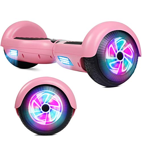VEVELINE Hoverboard for Kids, 6.5 Two-Wheel Self Balancing Hoverboard Bluetooth (Pink)