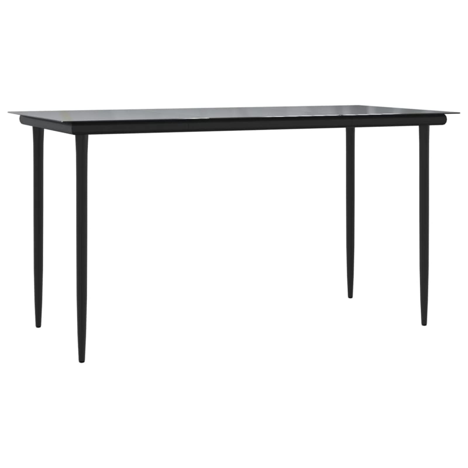 3157854 Set da Pranzo da Giardino 5 pz Nero in Polyrattan Testata in Legno,Testata Letto Matrimoniale Muebles Dormitorio Spalliera Letto Testiere per Letto Matrimoniale