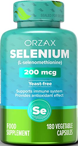 ORZAX Selenium 200mcg Capsules 180 Pack