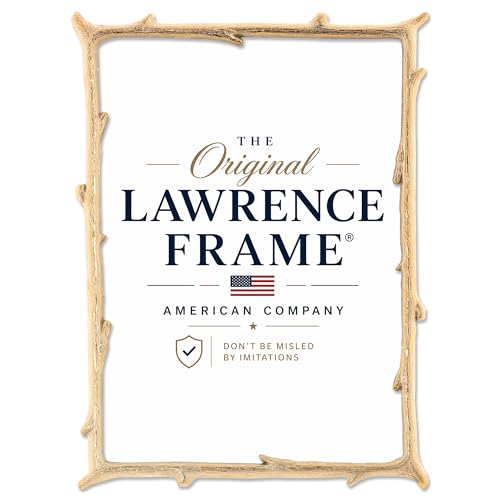 Image of Lawrence Frames 712557 5x7 Gold Metal Natural Branch Design Picture Frame