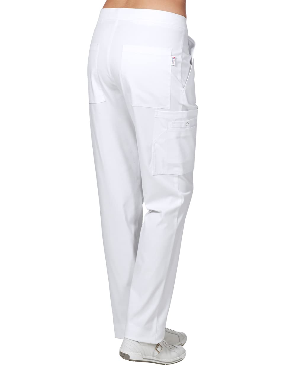CLINIC DRESS Hose für Damen und Herren, lässige Beinweite, Teilgummibund, 2 Seitentaschen, Schrittlänge ca. 86 cm, Stretch, 95 Grad Wäsche