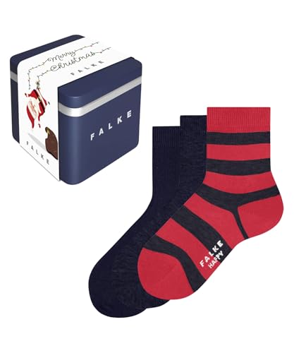 FALKE Happy Triple Pack Giftbox K So Cotton Patterned Unisex-Child Socks (3-Pack)
