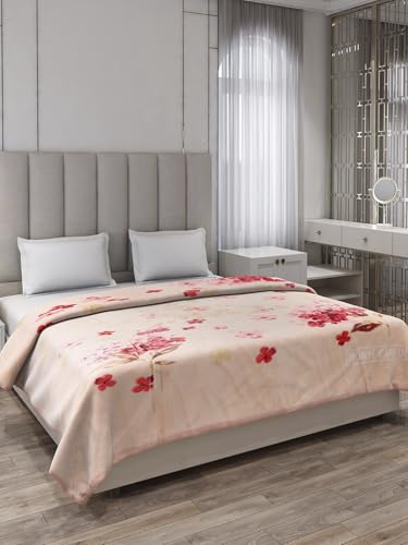 Image of Monte Carlo Double Bed Heavy Winter Blanket (160 X 220) Roman Plus 1 Ply Super Soft 550 GSM | 3 KG, (240x220 CM), Beige
